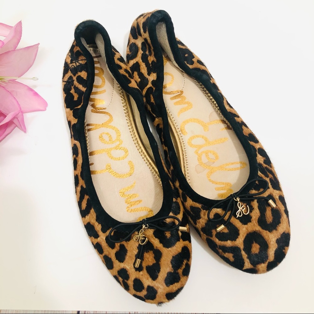 Sam Edelman Felicia Flat calf hair leopard 8.5